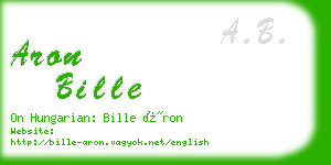 aron bille business card